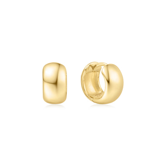 Gold Chubby Small Huggie Hoop