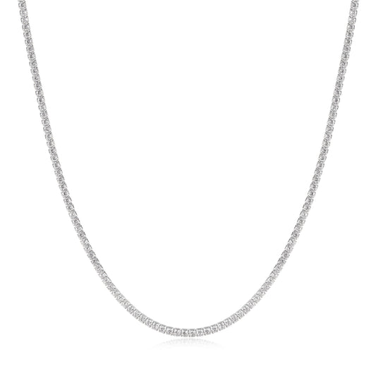 Silver Pave Necklace